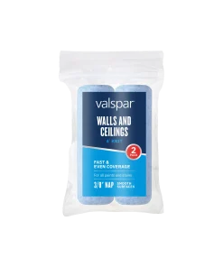 Valspar® 2-Pack 4-in x 3/8-in Walls and Ceilings Knit Mini Roller Cover