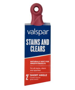Valspar® All Stain Short Rubber Handle Angle 2-in Brush