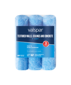 Valspar® 3-Pack 9-in x 1/2-in Walls, Concrete and Decks Knit Roller Cover